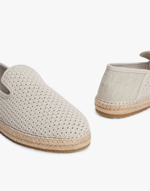 Tommy Hilfiger Knit flexible espadrilles in beige, 6 of 7
