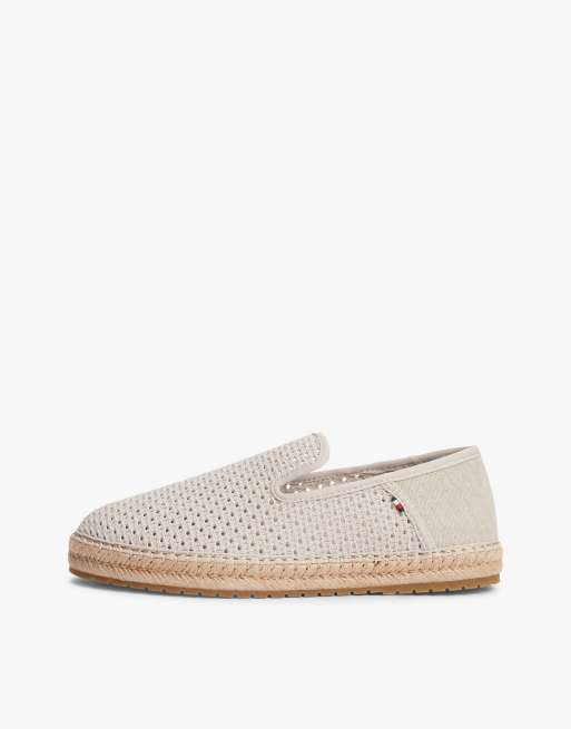 Tommy Hilfiger Knit flexible espadrilles in beige, 7 of 7