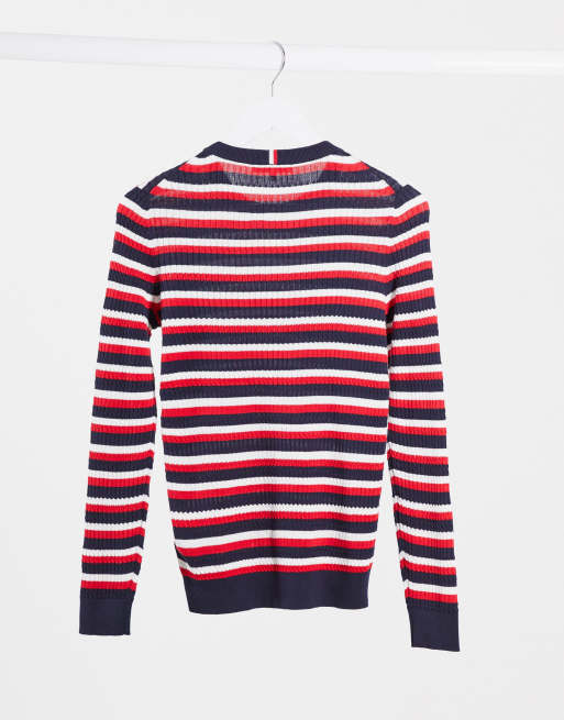 Tommy hilfiger striped on sale jumper