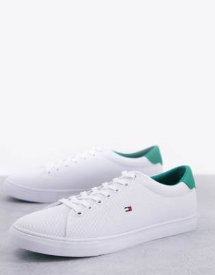 tommy hilfiger green knit trainers