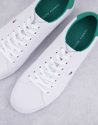 tommy hilfiger green knit trainers