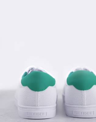tommy hilfiger green knit trainers