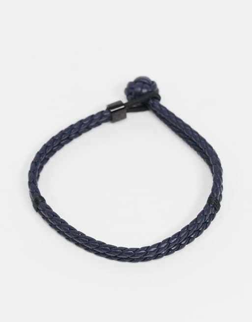 Tommy hilfiger knotted leather hot sale bracelet