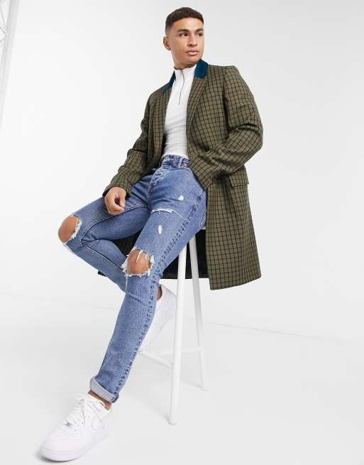 Tommy Hilfiger Kollektion Mantel Aus Wollmischung Mit Kragen In Kontrastfarbe Evesham Nj