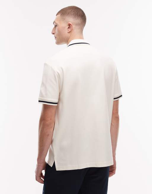 Tommy Hilfiger – Kremowa koszulka polo z logo, 3 z 5