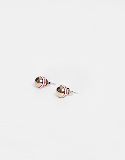 Tommy Hilfiger – Kugelförmiger Ohrstecker in verschiedenen Roségoldtönen, 2 von 3