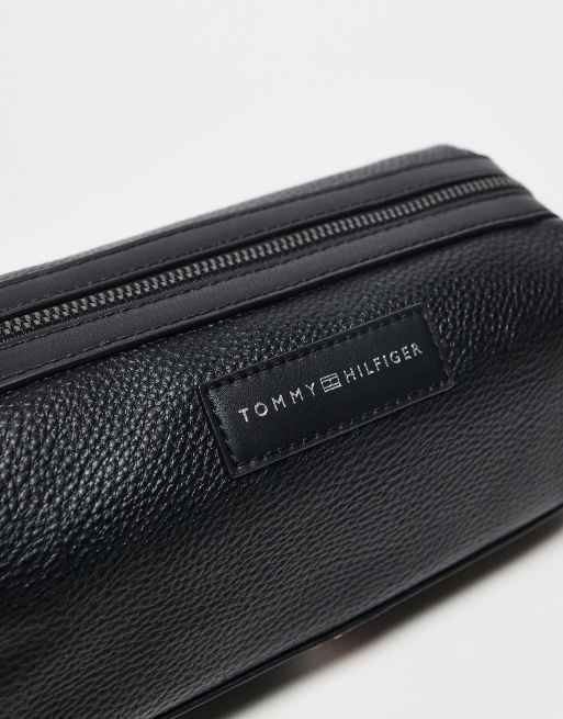 Tommy Hilfiger – Kulturbeutel aus Kunstleder in Schwarz, 2 von 3