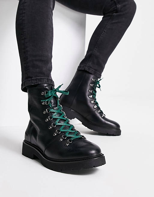 Tommy Hilfiger lace up boots black ASOS