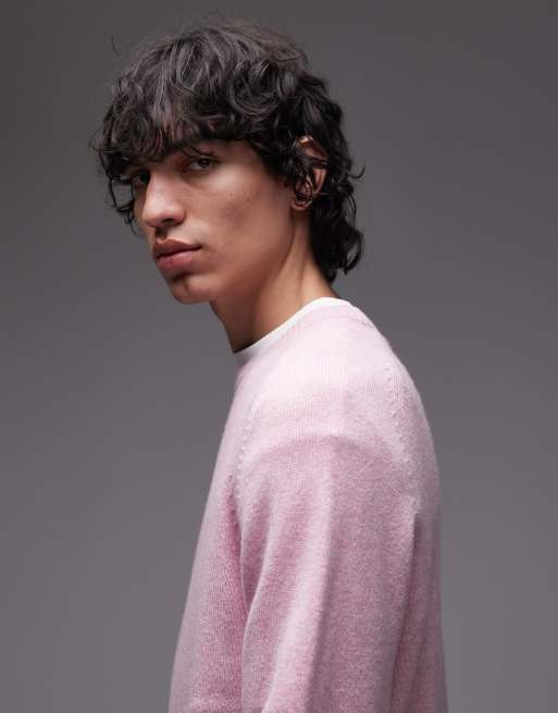 Tommy Hilfiger lambswool jumper in pastel pink, 4 of 5