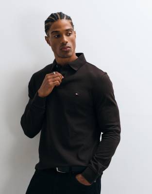 Tommy Hilfiger Longsleeve Polo Braun - Größe L - Bild 5