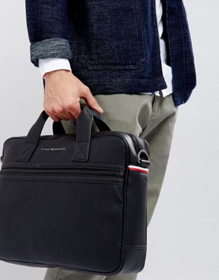 tommy hilfiger laptop bags leather