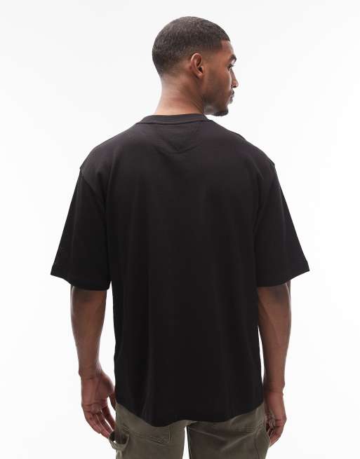 Tommy Hilfiger large centre Racing logo t-shirt in black, 3 of 5
