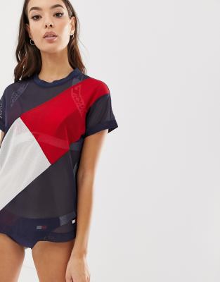 tommy hilfiger mesh shirt