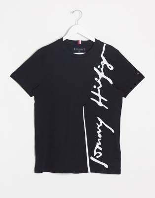 tommy hilfiger large logo t shirt