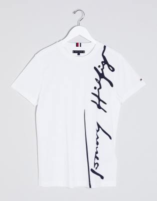 tommy hilfiger large logo t shirt