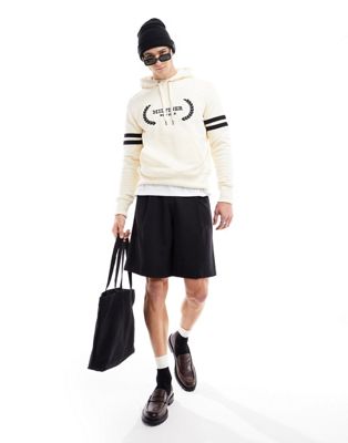 Tommy Hilfiger laurel monotype hoodie in cream