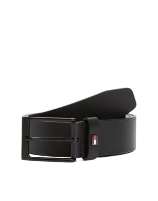 Layton - Ledergürtel in Schwarz Schwarz 90 cm