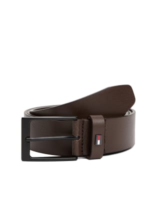 Tommy Hilfiger - Layton - Mørkebrunt læderbælte - view 1