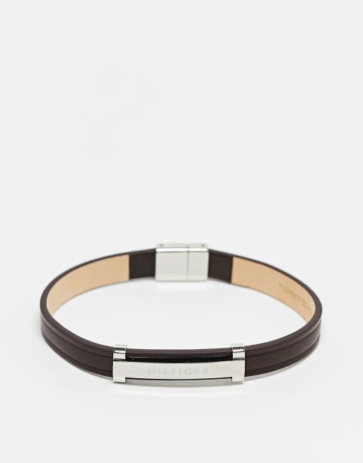 Tommy Hilfiger leather bracelet in brown