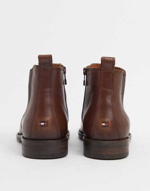 Bottines marron tommy hilfiger new arrivals