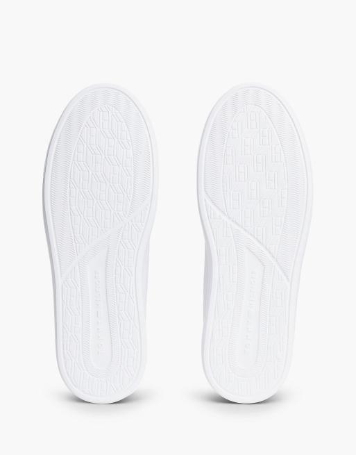 Tommy Hilfiger Leather lightweight court trainers in rwb, 5 of 7
