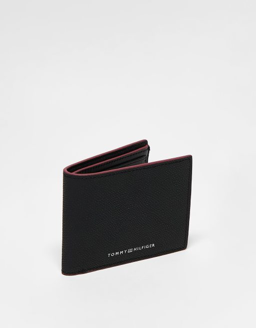 Tommy Hilfiger leather mini cc wallet in black ASOS