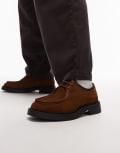 [Tommy Hilfiger] Tommy Hilfiger leather suede comfort derby shoes in brown 46 BROWN