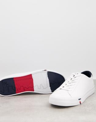 tommy hilfiger leather trainers