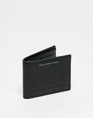 Tommy Hilfiger leather wallet in black - ASOS Price Checker