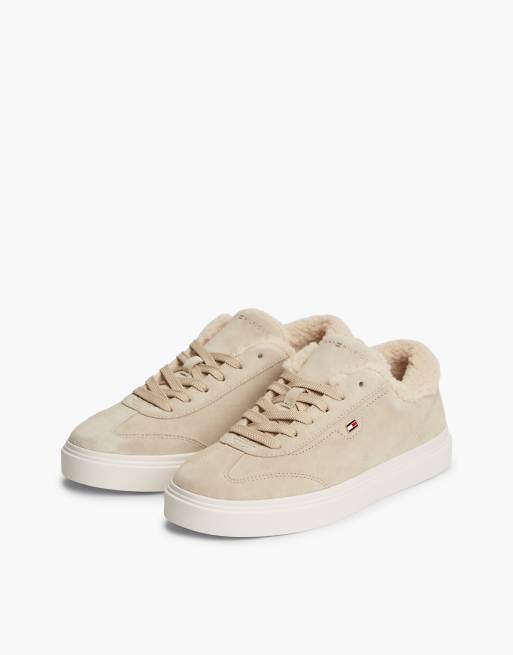 Tommy Hilfiger Leder-Cupsole-Sneaker mit warmem Futter in Meerrettich, 2 von 7