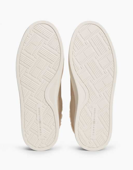 Tommy Hilfiger Leder-Cupsole-Sneaker mit warmem Futter in Meerrettich, 5 von 7