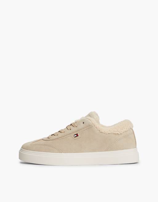 Tommy Hilfiger Leder-Cupsole-Sneaker mit warmem Futter in Meerrettich, 7 von 7
