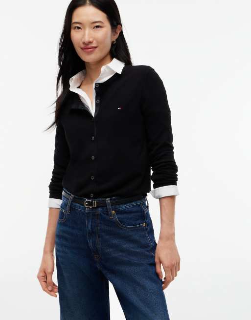 Tommy Hilfiger Ledergürtel mit quadratischer Rollenschnalle in Schwarz, 4 von 4