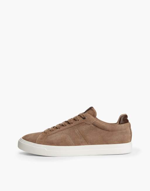 Tommy Hilfiger leichte Court-Sneaker aus Wildleder mit Metallic-Logo in Antilope, 7 von 7