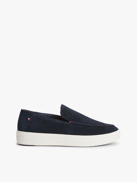 Tommy Hilfiger – Leichte Loafer aus Wildleder in Dunkelblau - view 1