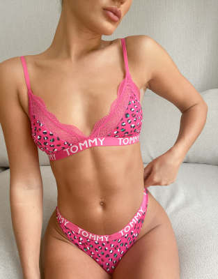 tommy hilfiger bralette pink