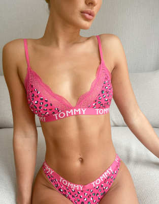 tommy hilfiger pink bralette