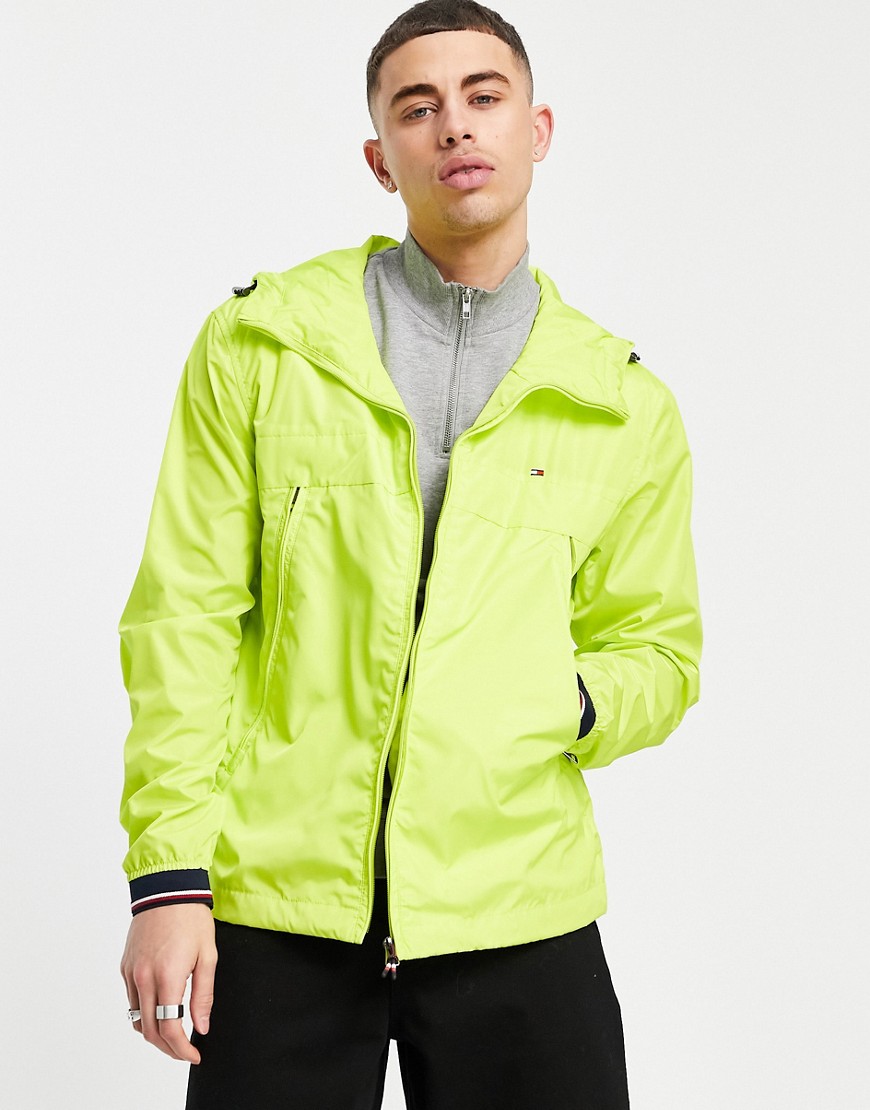 Tommy Hilfiger light weight hooded jacket-Yellow