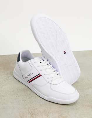 tommy hilfiger signature leather mix trainers
