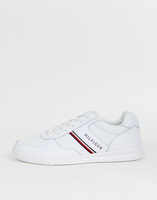 white leather tommy hilfiger shoes