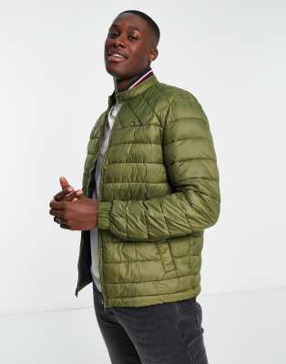 Tommy Hilfiger lightweight padded bomber jacket in khaki