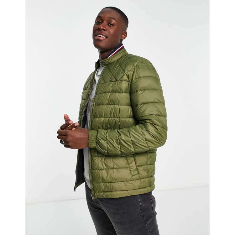 Tommy Hilfiger lightweight padded bomber jacket in khaki