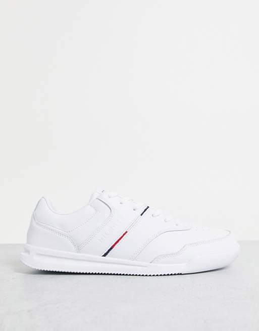 Tommy Hilfiger lightweight stripe sneakers in white ASOS