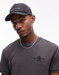 [Tommy Hilfiger] Tommy Hilfiger linear logo cap in black One Size Black