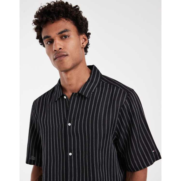 black tommy hilfiger dress shirt Tommy Hilfiger Men's Long Sleeve Button-Down Custom Casual Shirt