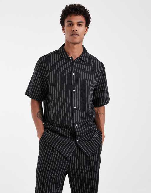 Tommy Hilfiger linen blend shirt in black - part of a set, 2 of 5