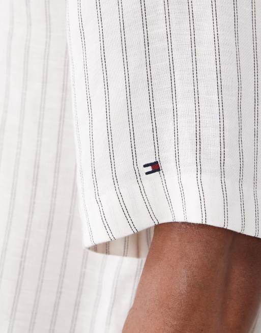 Tommy Hilfiger linen mix shirt in white (part of a set), 3 of 5