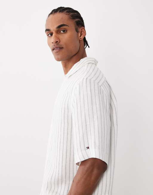 Tommy Hilfiger linen mix shirt in white (part of a set), 4 of 5