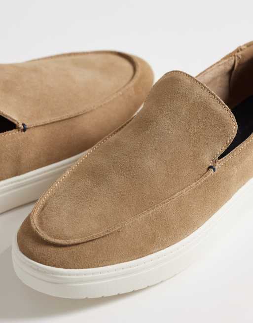 Tommy Hilfiger – Ljusbruna loafers i mocka, 2 av 4