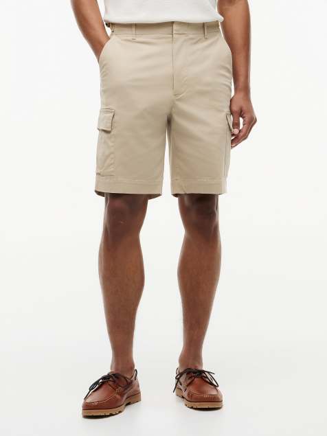 Tommy Hilfiger – Locker geschnittene Cargo-Shorts aus Twill in Beige - view 1